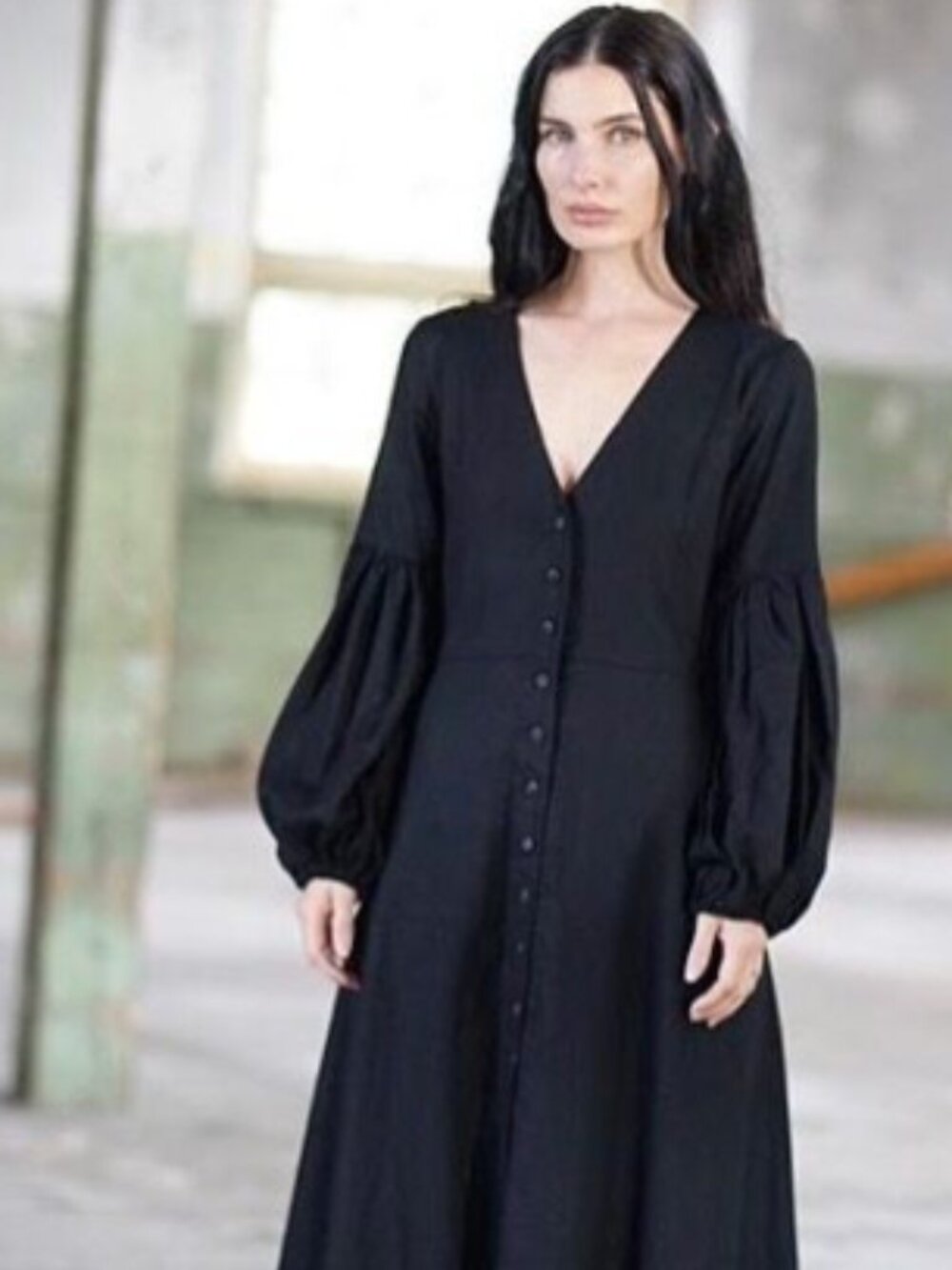 Black Zinnia Sisters of the black moon button front dress - s - Picture 2 of 2